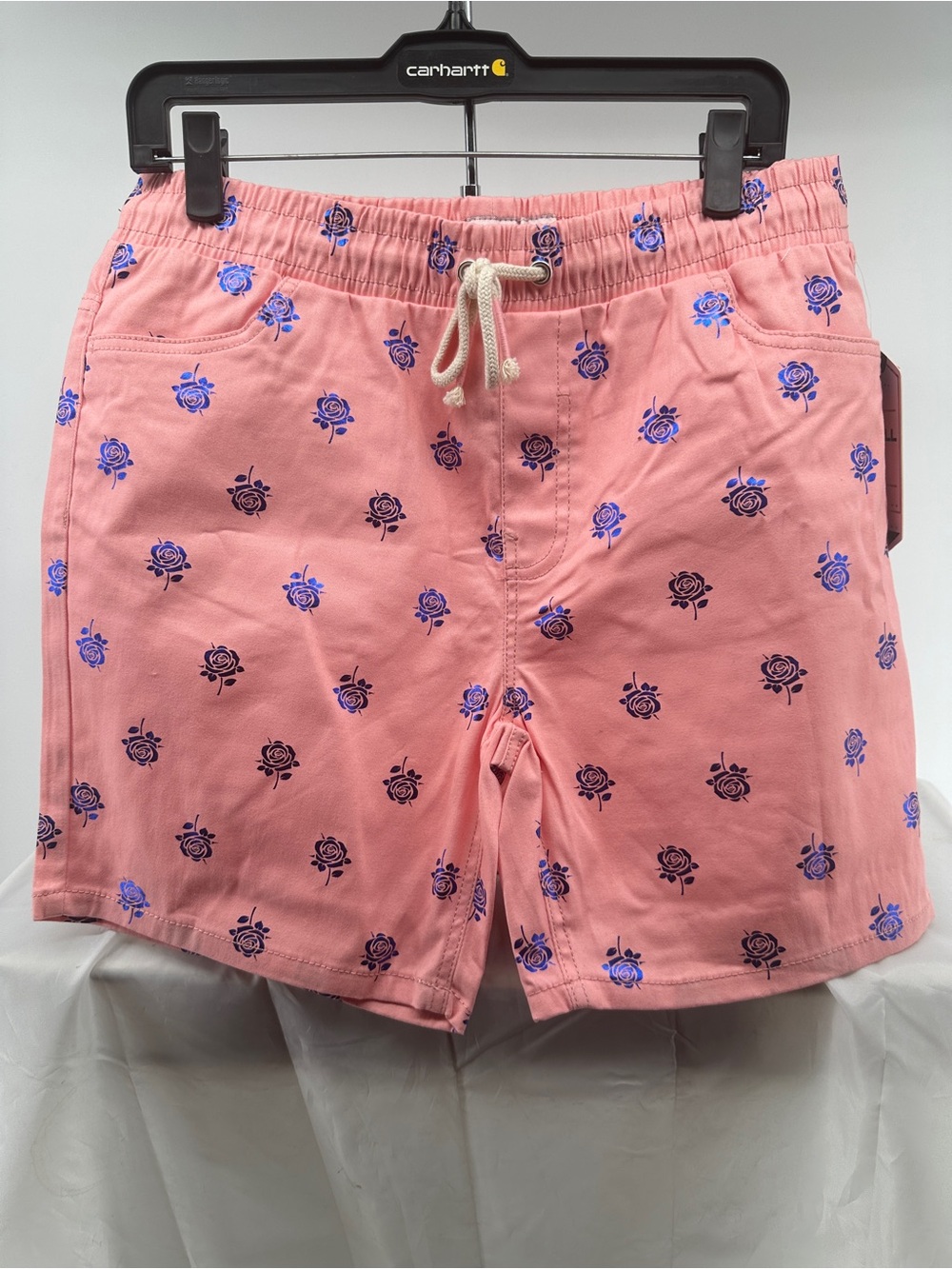 NWT Drill Clothing Comoany pink and blue rose swim shorts